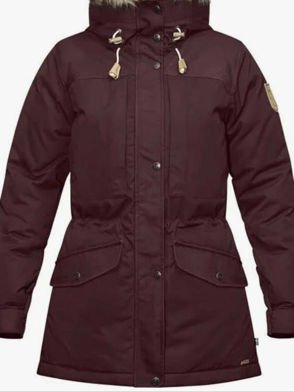 Fjällräven Women's Singi Down Parka | Dark Garnet | Size M